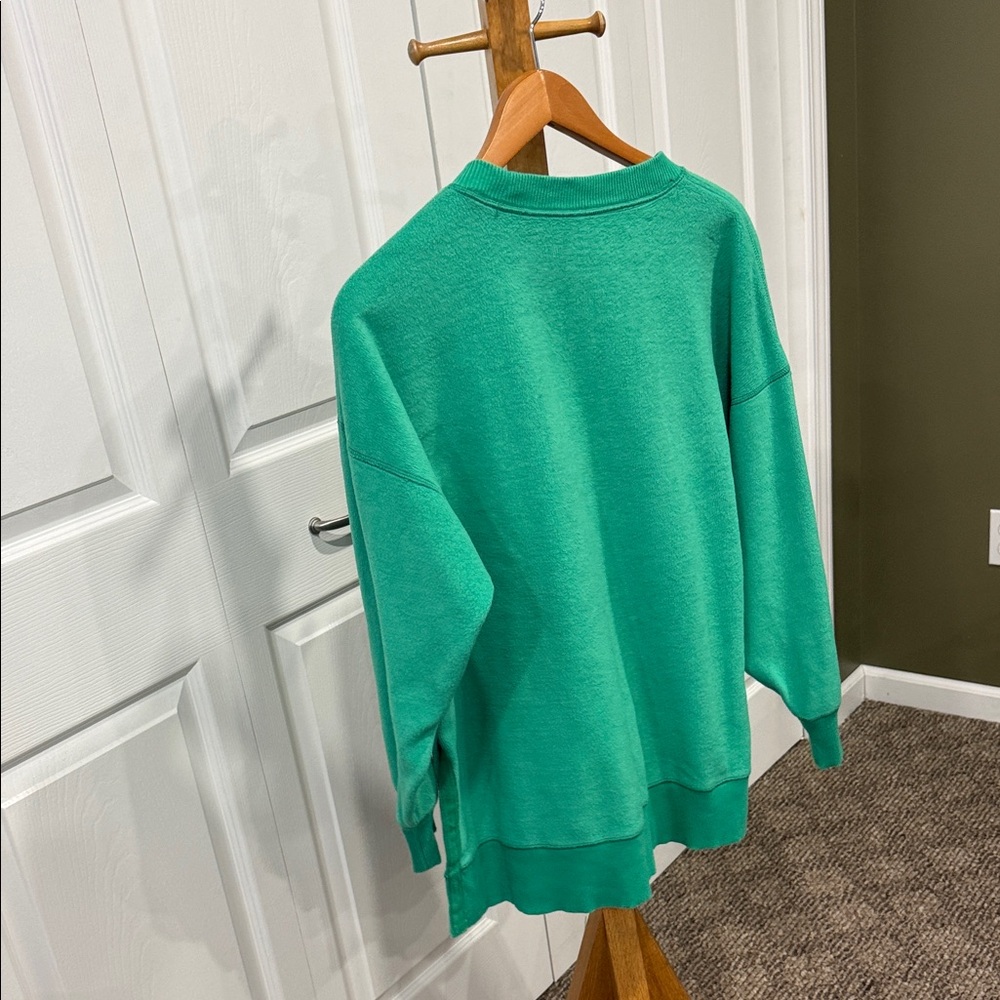 Aerie Vibrant Green Crewneck Top - Picture 3 of 4